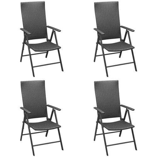 vidaXL - 5-delige - Tuinset - zwart - en - bruin