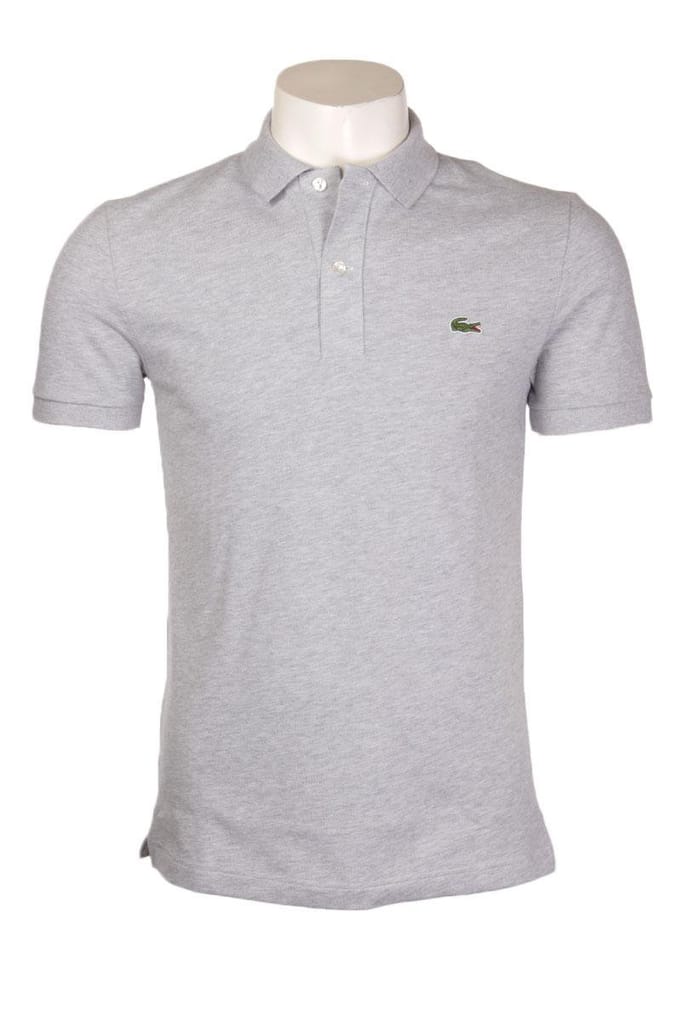Lacoste Heren Poloshirt - Silver Chine - Maat XS