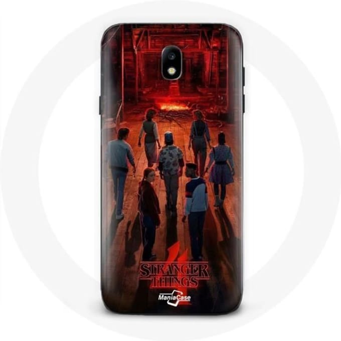 Coque pour Samsung Galaxy S5 Stranger Things Affiche Equipages Fan Art Saison 4