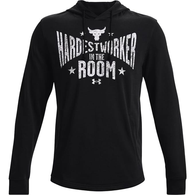 Under Armour Project Rock Heren Zwart Terry Hoodie
