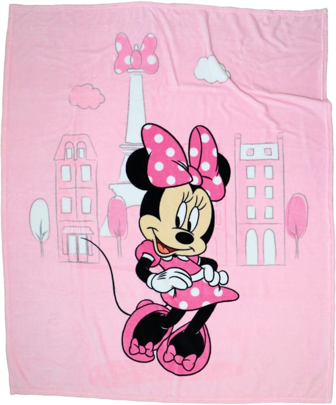 Disney Minnie Mouse Fleece deken Shopping - 110 x 140 cm - Polyester