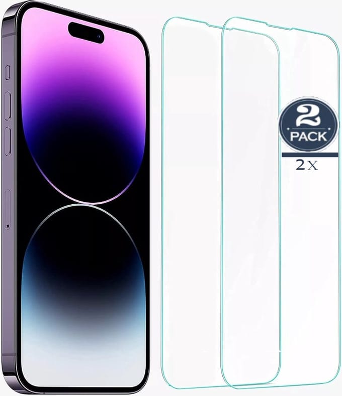 screenprotector Geschikt voor iphone 16e 2 stuks screenprotector - premium kwaliteit tempered glass - beschermlaag voor iPhone 16e