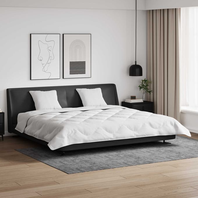 vidaXL - Winter - Duvet - met - kussen - 3 - st - Wit - Microvezel