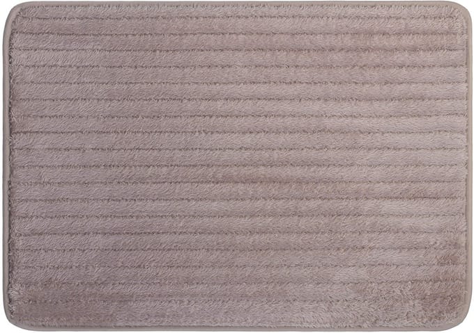 Badmat 50x70 cm Home Badmat Badmat Douchemat 100% Polyester Taupe