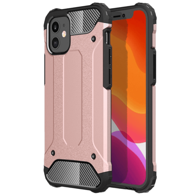 CaseBody iPhone 12 Mini Shockproof Hoesje Rosegoud