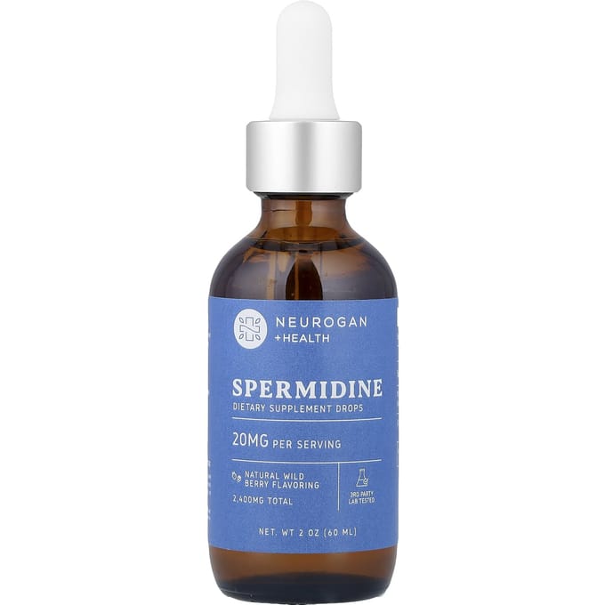 Neurogan Health, Spermidine Druppels, Wilde Bes, 20 mg, 60 ml (2 oz)