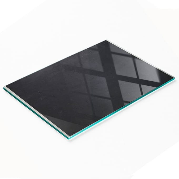 Decoratief glazen snij- en serveerbord/prikbord 80x52 cm