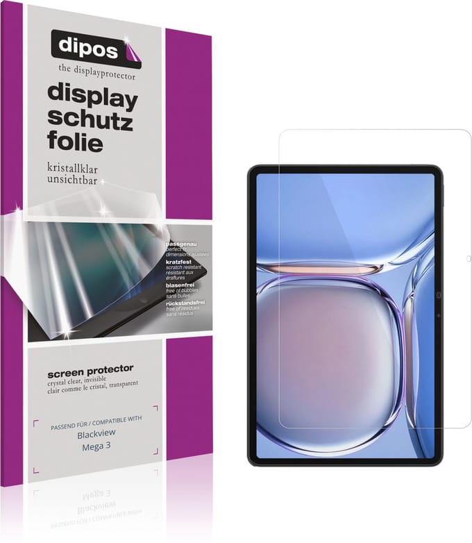 dipos – 2x Beschermfolie geschikt voor Blackview Mega 3 | Krasbestendige & heldere Screenprotector Ultra-Thin