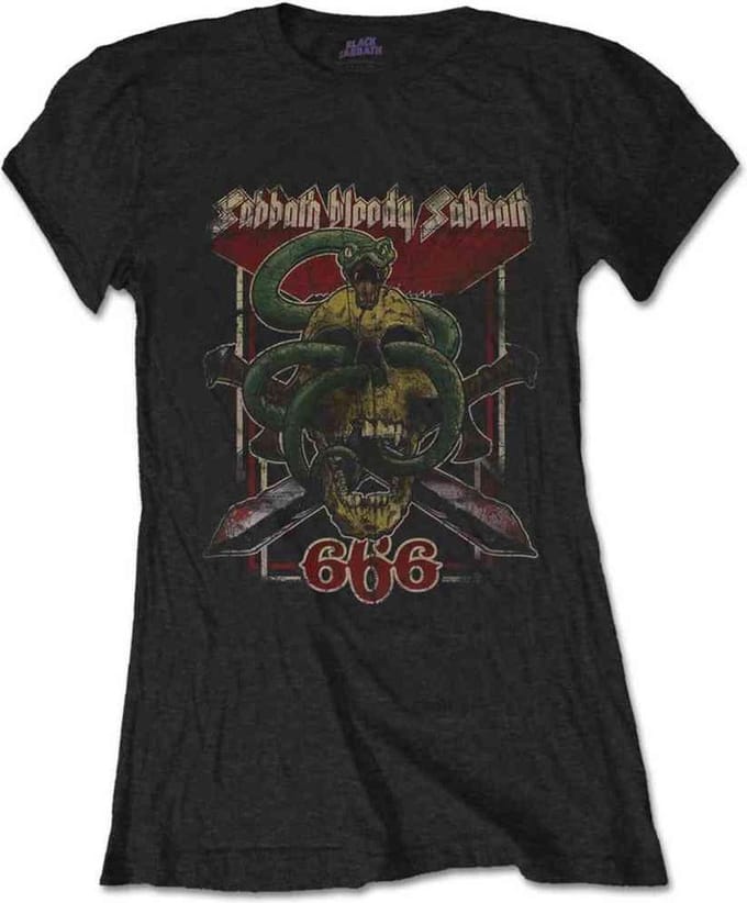 Black Sabbath - Bloody Sabbath 666 Dames T-shirt - M - Zwart