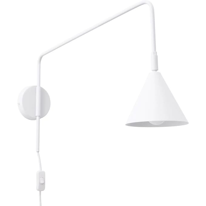 Sollux Lighting Hanglamp Nox - E14 - wit - staal - 14x61x30cm