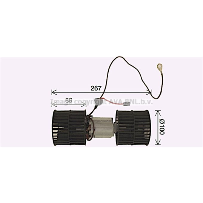 Elektromotor, interieurventilator AVA COOLING FD8652