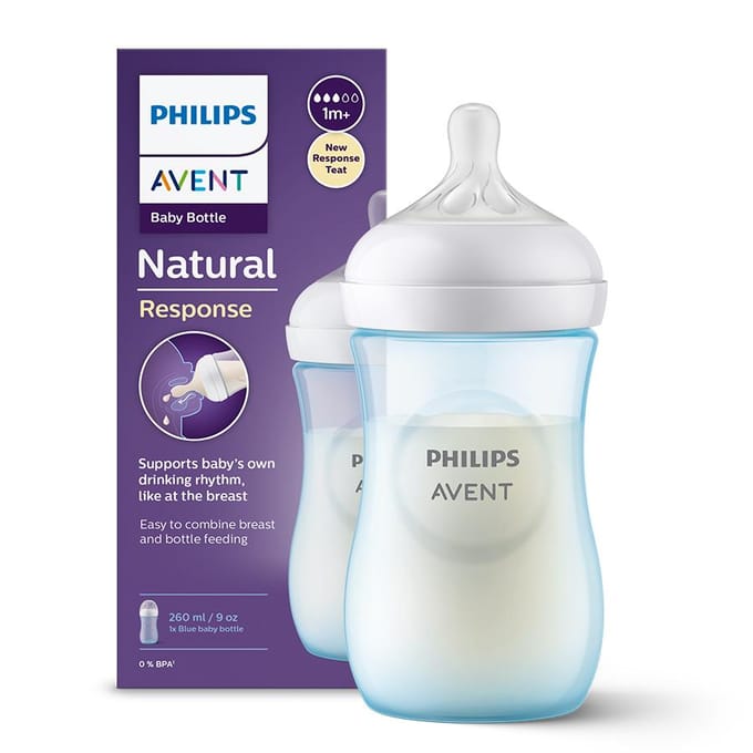 AVENT SCY903/21 Fles Natural Responsive Blauw 260 ml