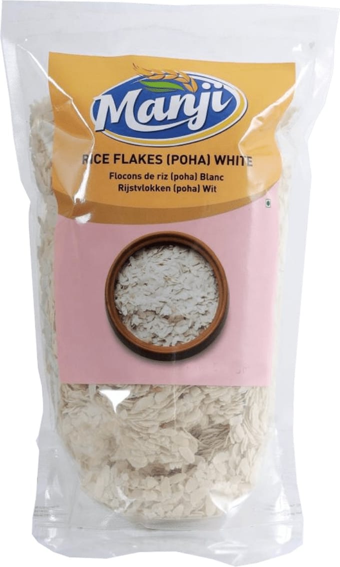 Manji - Witte Rijstvlokken - Poha - 3x 1 kg