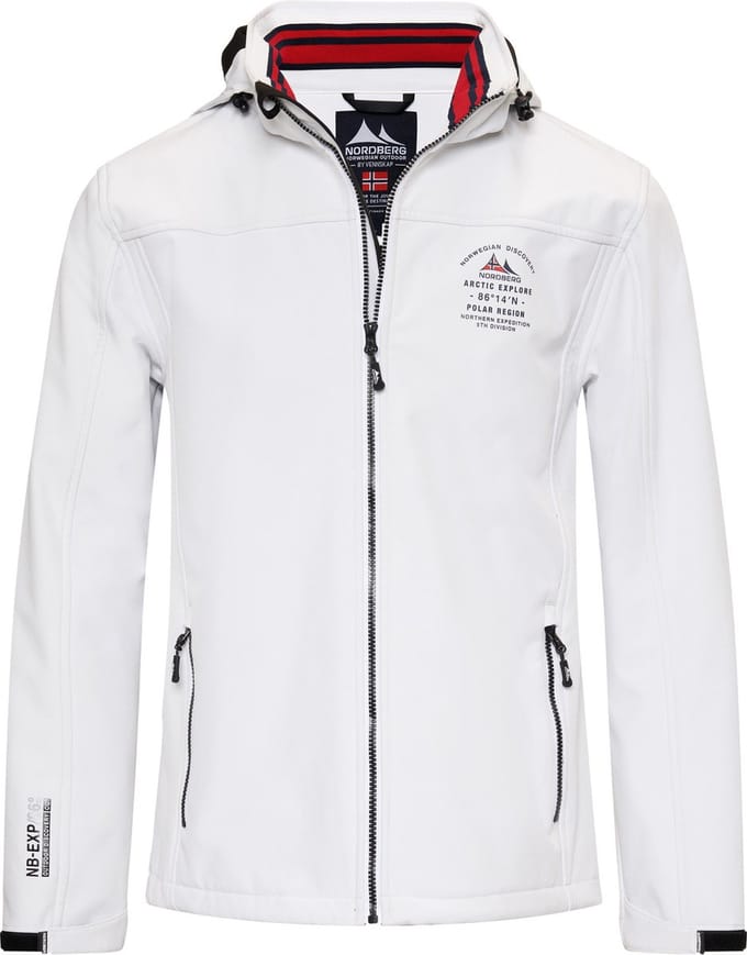 Nordberg Trond - Softshell Outdoor Zomerjas Heren - Wit - Maat XXL
