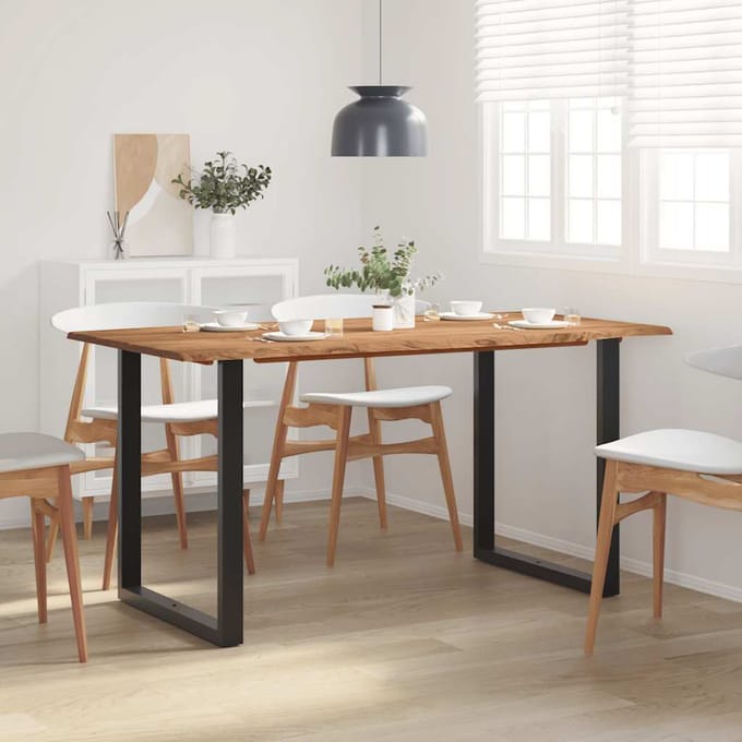 vidaXL - Eettafel - 154x80x76 - cm - massief - acaciahout