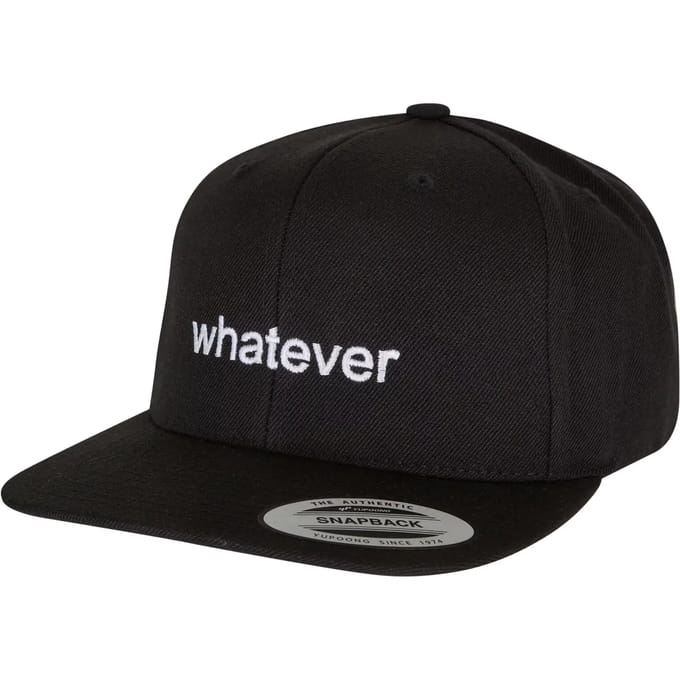 Mister Tee - Whatever Snapback Pet - Zwart/Wit