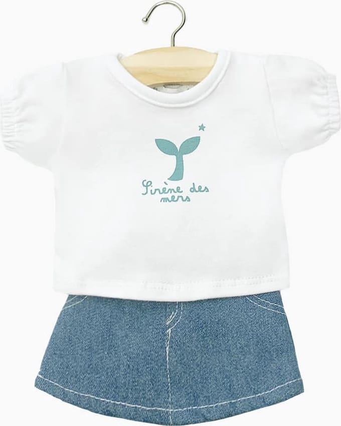 Minikane Jeansrok met T-shirt 34 cm