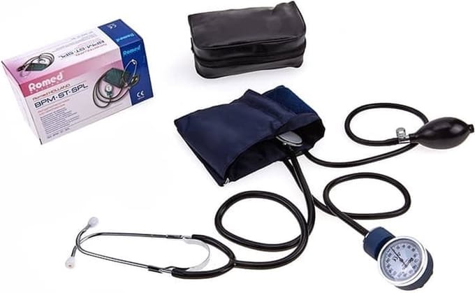 Romed bloeddrukmeter met stethoscoop - Set van 2 doosjes Romed