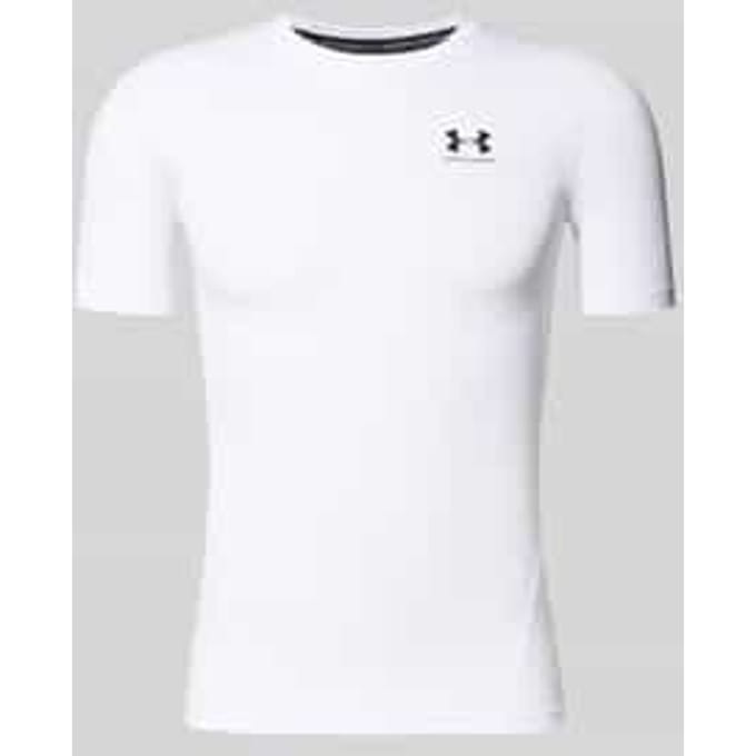 Under Armour HeatGear Short Sleeve Compression T-Shirt - Wit- Heren, Wit XXXL