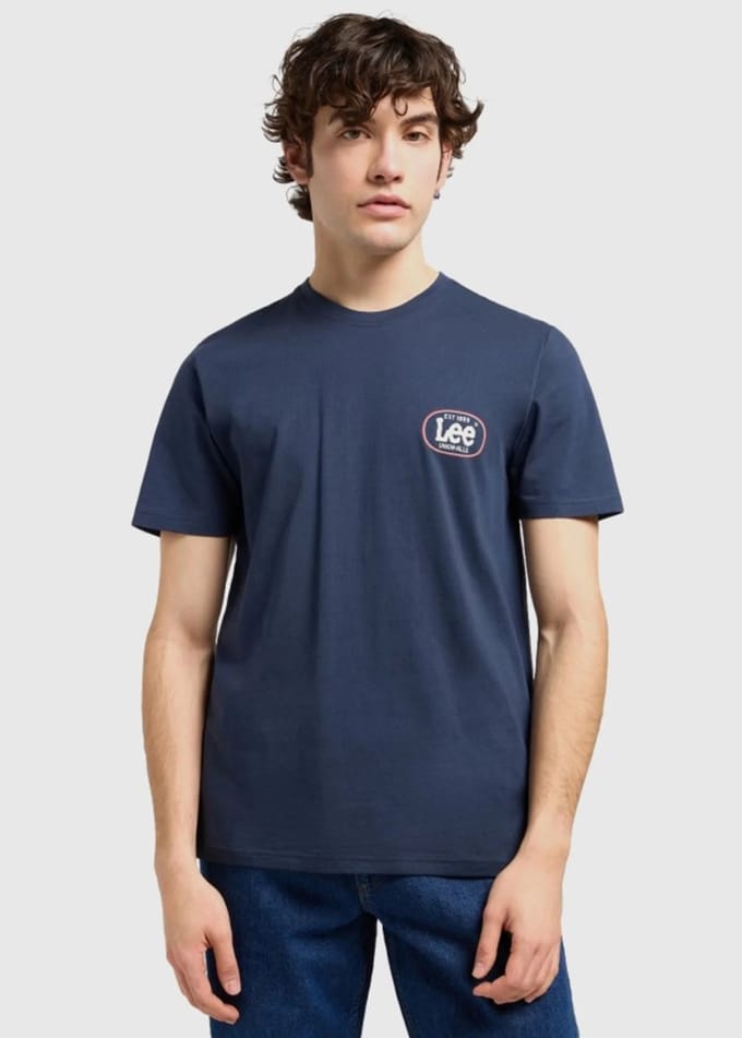 Lee Regular Tshirt Indigo Größe: L | Basic T-Shirts Outlet | Herren | Blau