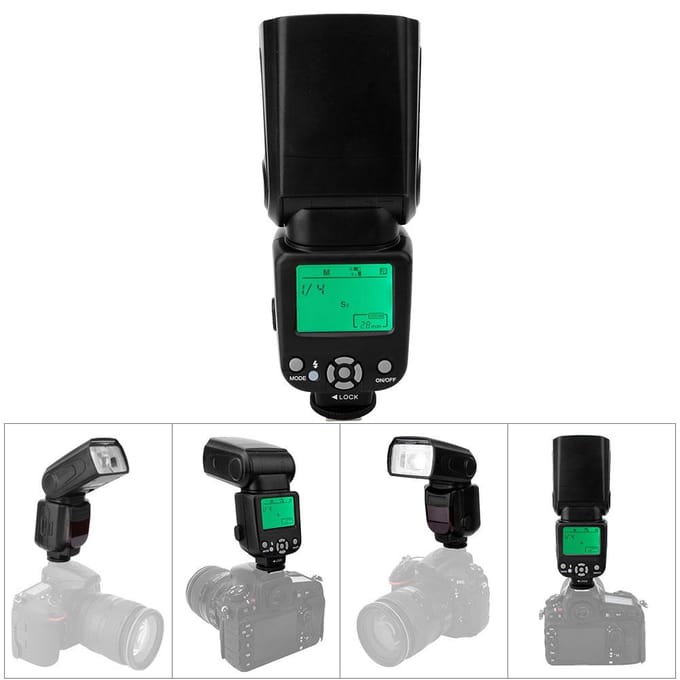 TRIOPO TR-960II Professionele Flitser Op camera Externe Speedlite voor Canon Nikon wit