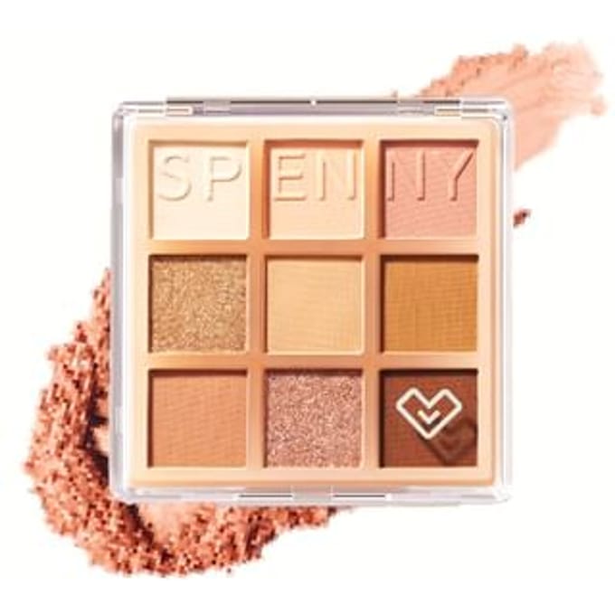 SPENNY - 9 Color Eyeshadow Palette - Pink Brown #062 Pink Brown