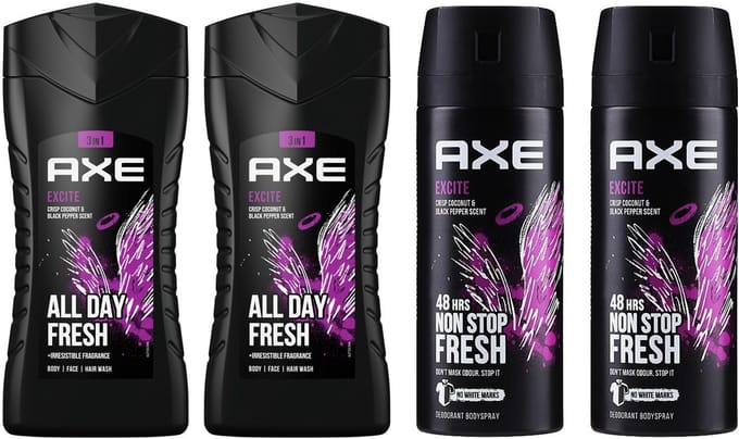Axe Excite - SET - 2 Douchegel / 2 Deo Spray