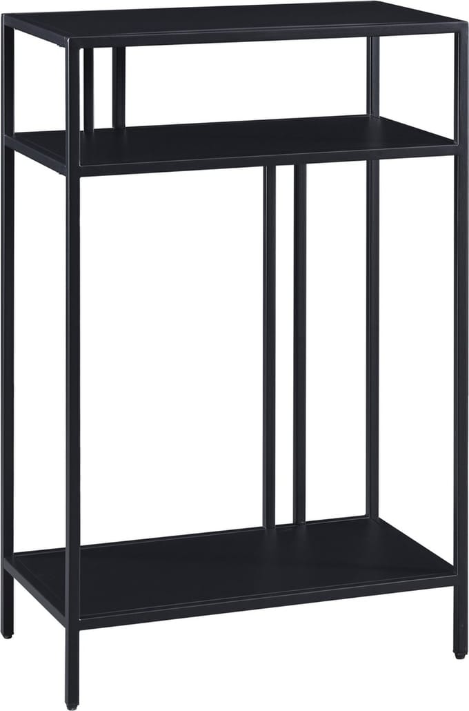 Console tafel Kumlinge metaal 85x55x30 cm zwart [en.casa]