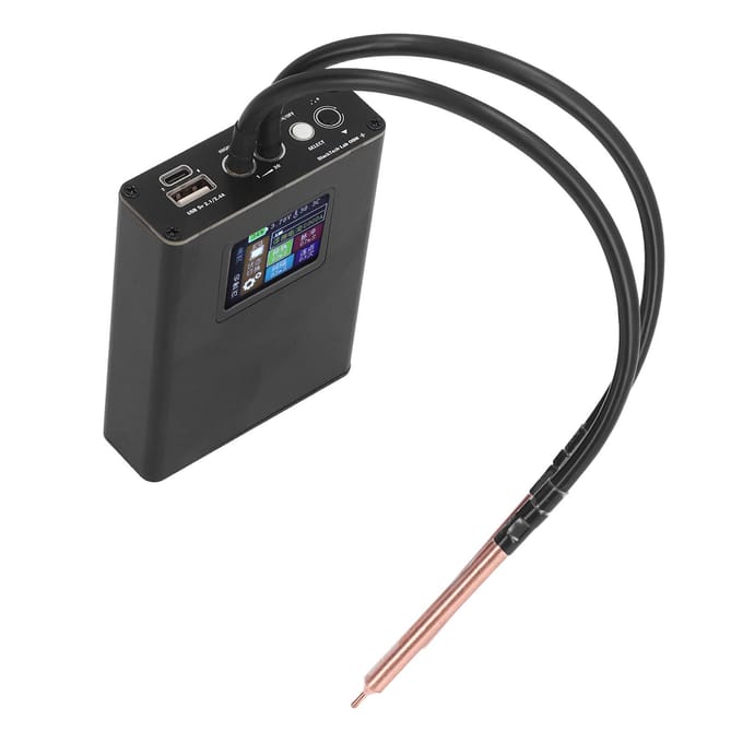 Mini Puntlasapparaat Kit Draagbaar LCD-scherm met 5000mAh Oplaadbare Batterij Voor 0.25mm Plaatwerk