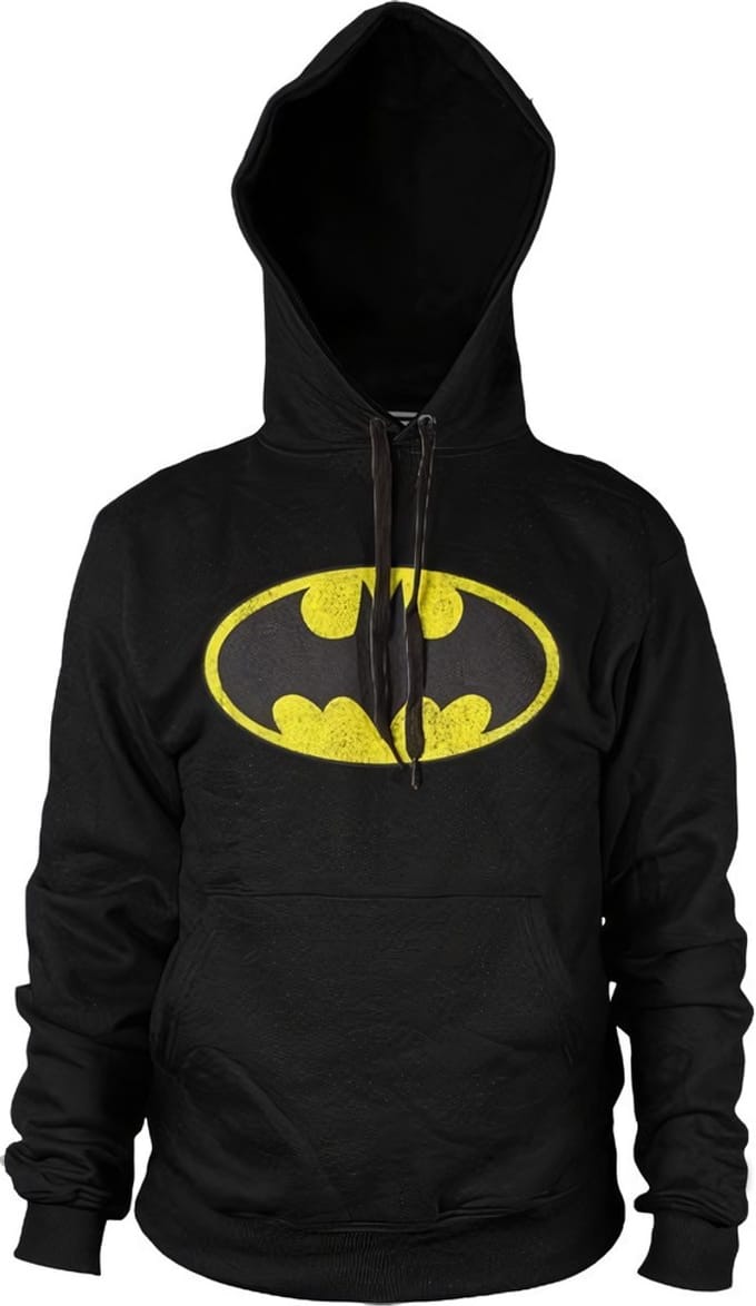 Batman Hoodie met vervaagd logo, groot en lang model WB-3-BAT004-H23-8