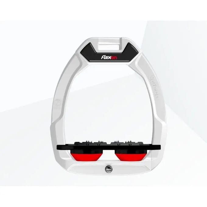 Platte Ultra Grip Veiligheidseviers Wit/Zwart/Rood Flex-On Safe-On