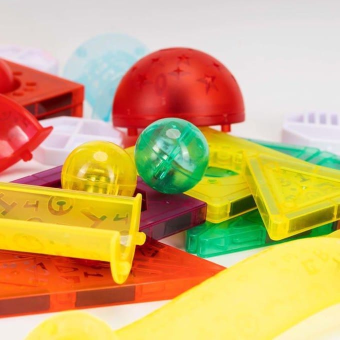 Springos® Magnetisch speelgoed - Knikkerbaan - 134 Stuks - Montessori speelgoed - Speelgoed kinderen
