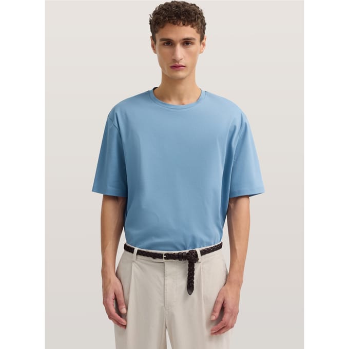 Bugatti Herren T-shirt elegant met ronde hals