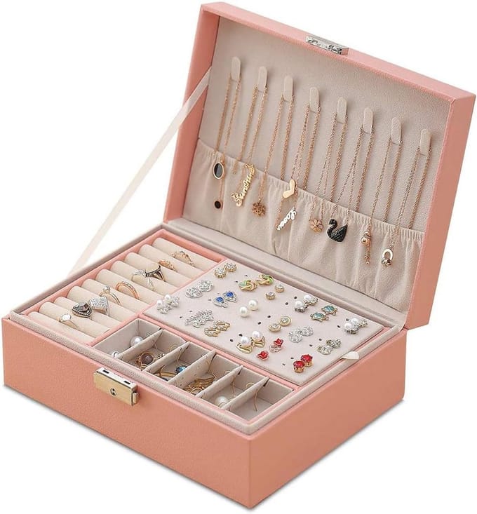 Juwelenkistje - Sieradendoos - Juwelendoos - Sieraden Organizer - Accessoireopslag