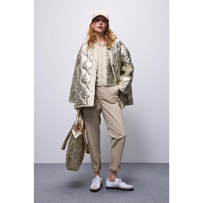 Summum Woman Jacket Quilted Metallic Dune Taglia: L | Giacche Outlet | Donna