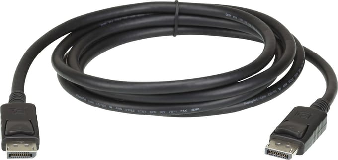 ATEN 2L-7D03DP-1 DisplayPort 1.4-kabel, zwart, 3 m