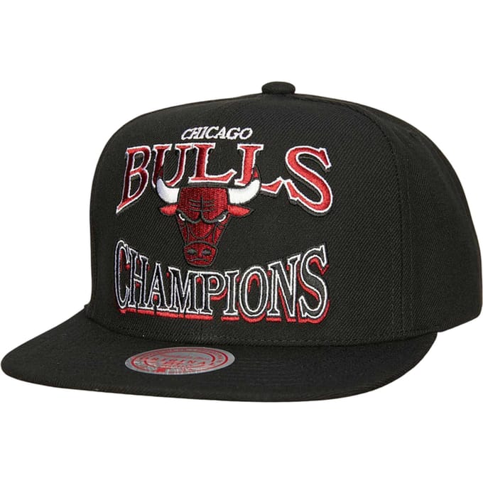 Mitchell And Ness NBA Chicago Bulls Championssnapback Pet Zwart