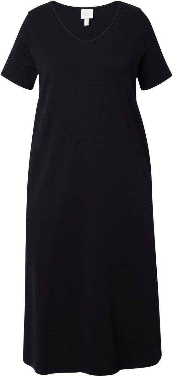 Ulla Popken - Dames - Maxi jurken - Zwart - Maat 50+