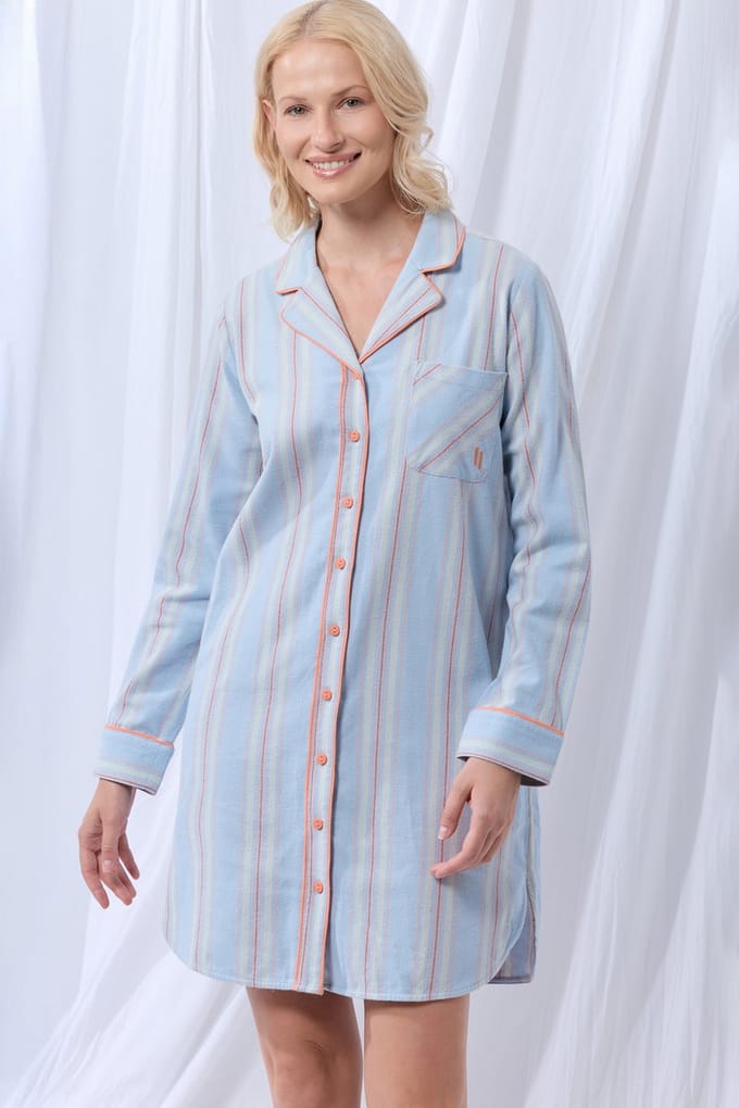 lords x lilies Slaapkleedje flanel streep lichtb - maat XL