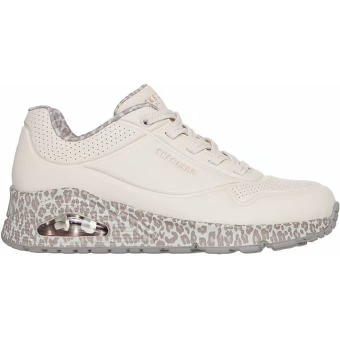 Skechers uno safari time 155412/WHLD white leopard