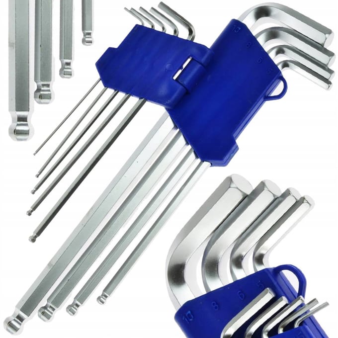 9-delige inbussleutelset CR-V 1,5-10mm