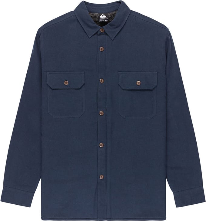 Quiksilver Husson Overhemd Met Lange Mouwen Blauw M Man