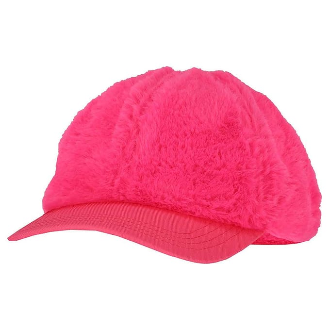 Feestpet - fake fur - neon - Fluor Roze
