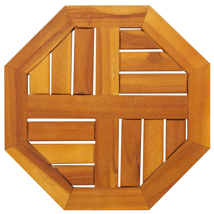 vidaXL - Tafelblad - achthoekig - 40x40x2 - cm - massief - acaciahout