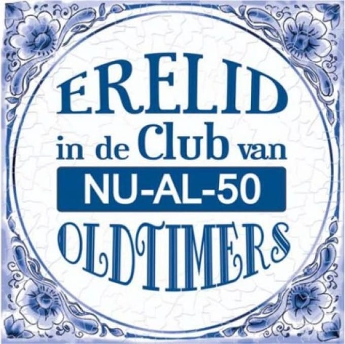 Tegels delfts blauw - 50 jaar