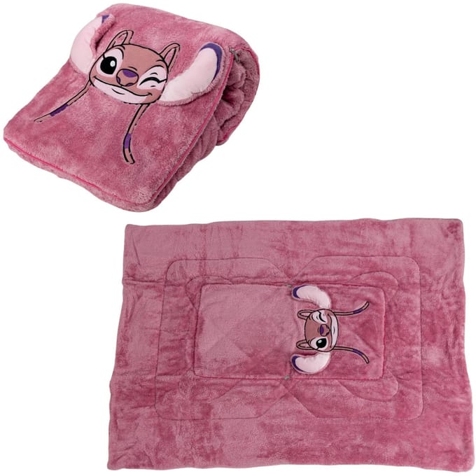 Lilo & Stitch 2-in-1 kussen en fleece deken