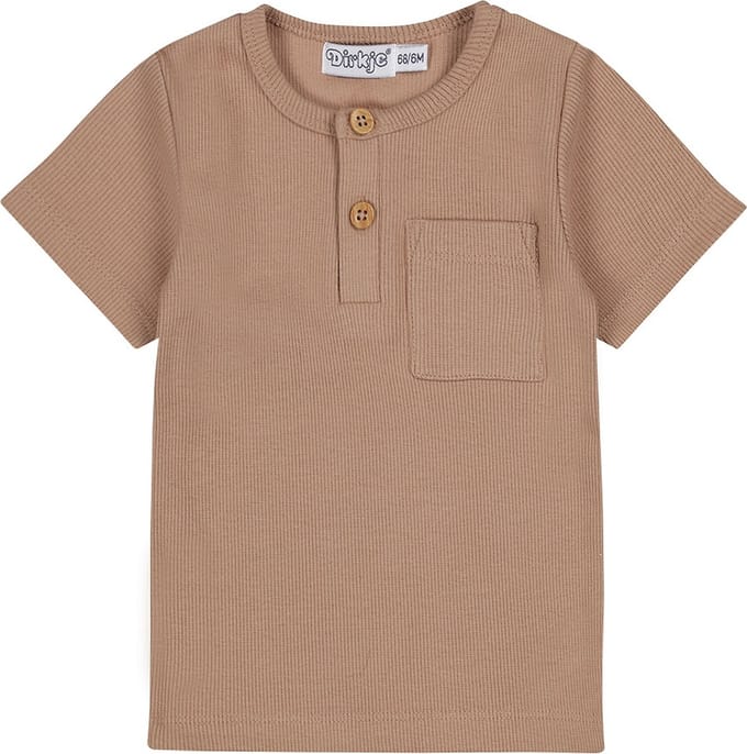 Dirkje Pocket T-Shirt - Maat 56 - Brown