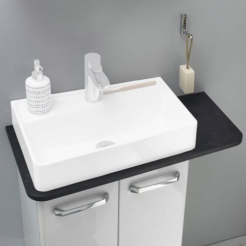 Pelipal Series 6905 (Solitaire) vanity top, cutout left PLE187137H-D1443-PG1