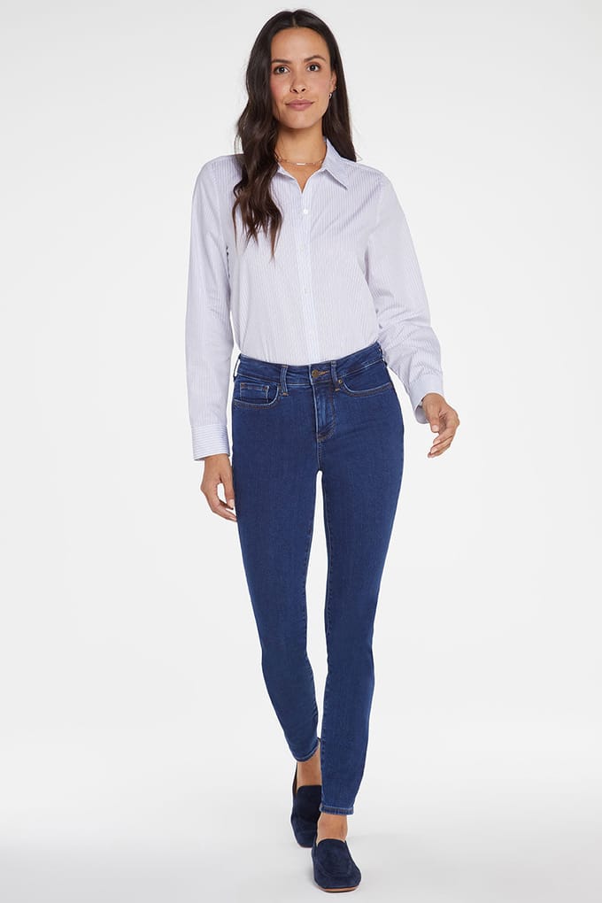 Ami Skinny Jeans Middenblauw Premium Denim (Lang)