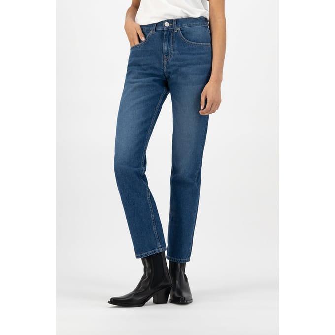 Mud Jeans Easy Go Used Stone Größe: W27L32 | Straight Jeans Outlet | Damen